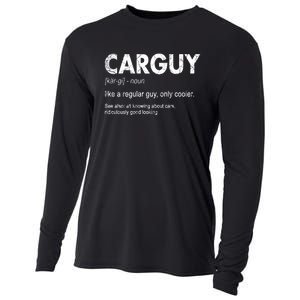 Car Guy Definition Classic Funny Cooling Performance Long Sleeve Crew