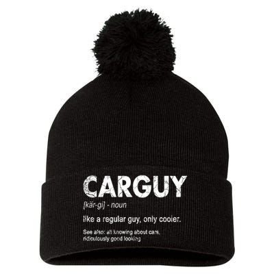 Car Guy Definition Classic Funny Pom Pom 12in Knit Beanie