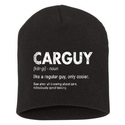 Car Guy Definition Classic Funny Short Acrylic Beanie