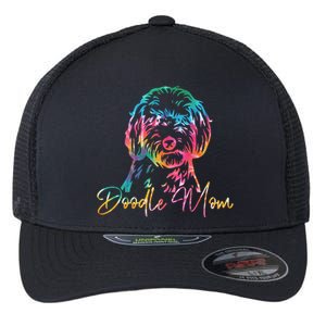 Cute Golden Doodle Mom Tie Dye Meaningful Gift Funny Talk Doodle To Me Gift Flexfit Unipanel Trucker Cap