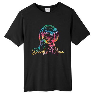 Cute Golden Doodle Mom Tie Dye Meaningful Gift Funny Talk Doodle To Me Gift Tall Fusion ChromaSoft Performance T-Shirt