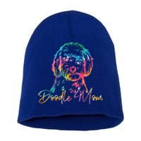 Cute Golden Doodle Mom Tie Dye Meaningful Gift Funny Talk Doodle To Me Gift Short Acrylic Beanie