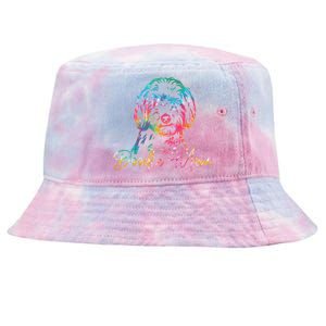 Cute Golden Doodle Mom Tie Dye Meaningful Gift Funny Talk Doodle To Me Gift Tie-Dyed Bucket Hat