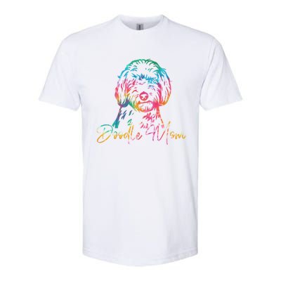 Cute Golden Doodle Mom Tie Dye Meaningful Gift Funny Talk Doodle To Me Gift Softstyle CVC T-Shirt