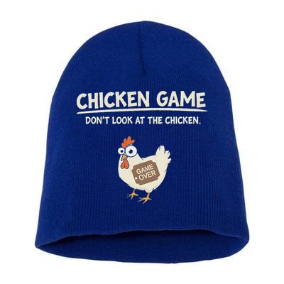 Chicken Game DonT Look Short Acrylic Beanie