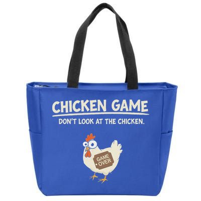 Chicken Game DonT Look Zip Tote Bag