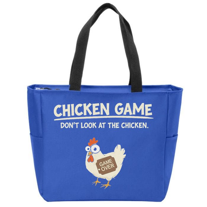 Chicken Game DonT Look Zip Tote Bag