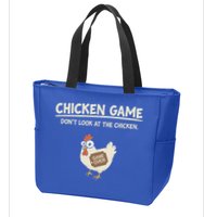 Chicken Game DonT Look Zip Tote Bag