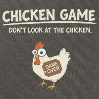 Chicken Game DonT Look Cotton Canvas Backpack
