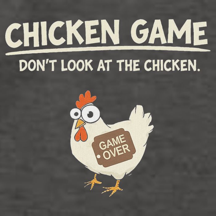 Chicken Game DonT Look Vector Backpack