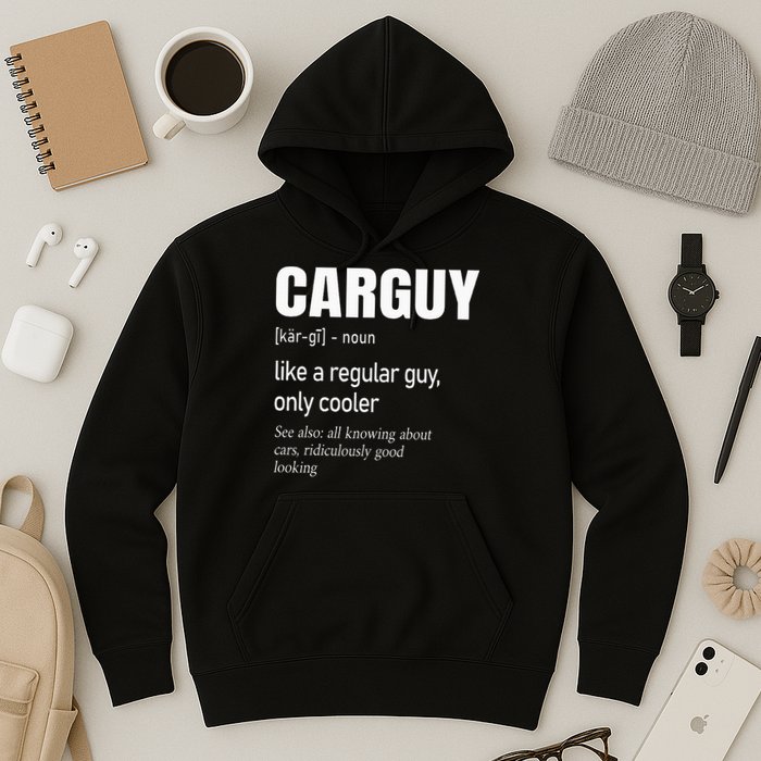 Car Guy Definition Mechanic & Auto Racing Hoodie