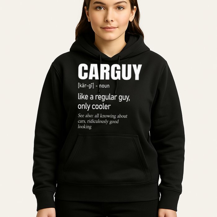Car Guy Definition Mechanic & Auto Racing Hoodie