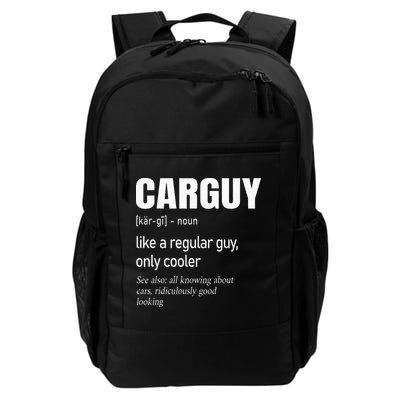 Car Guy Definition Mechanic & Auto Racing Backpack