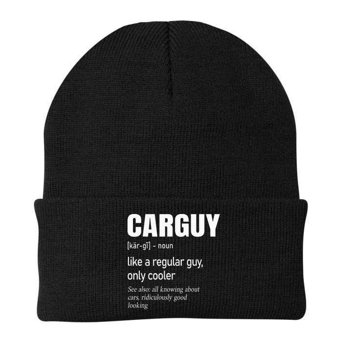 Car Guy Definition Mechanic & Auto Racing Beanie