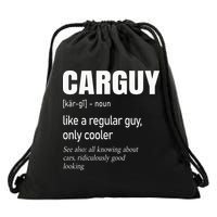 Car Guy Definition Mechanic & Auto Racing Drawstring Bag