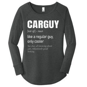 Car Guy Definition Mechanic & Auto Racing Women's Perfect Tri Tunic Long Sleeve Shirt