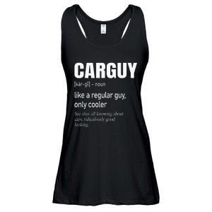 Car Guy Definition Mechanic & Auto Racing Ladies Essential Flowy Tank