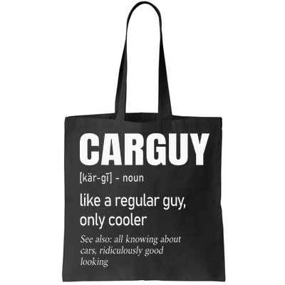 Car Guy Definition Mechanic & Auto Racing Bag