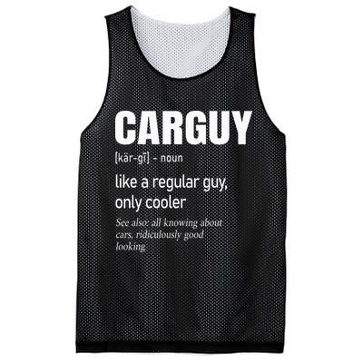 Car Guy Definition Mechanic & Auto Racing Mesh Reversible Basketball Jersey Tank