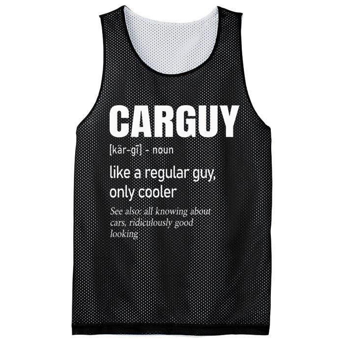 Car Guy Definition Mechanic & Auto Racing Mesh Reversible Basketball Jersey Tank