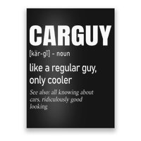 Car Guy Definition Mechanic & Auto Racing Poster