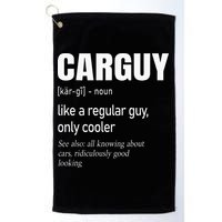 Car Guy Definition Mechanic & Auto Racing Golf Towel