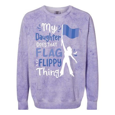 Color Guard Dad Mom Parents Colorblast Crewneck Sweatshirt