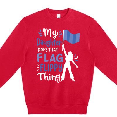 Color Guard Dad Mom Parents Premium Crewneck Sweatshirt