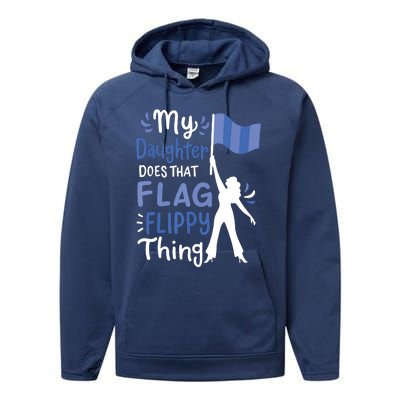 Color Guard Dad Mom Parents Performance Fleece Hoodie