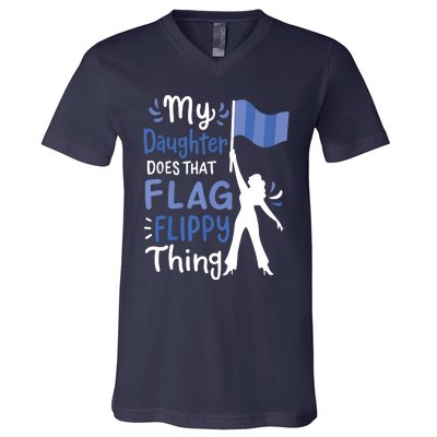 Color Guard Dad Mom Parents V-Neck T-Shirt