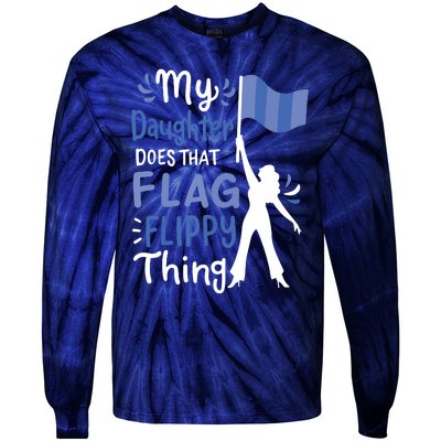 Color Guard Dad Mom Parents Tie-Dye Long Sleeve Shirt