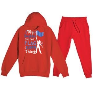 Color Guard Dad Mom Parents Premium Hooded Sweatsuit Set