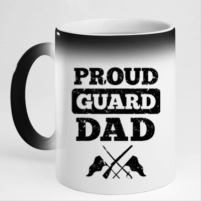 Color Guard Dad Proud Guard Dad 11oz Black Color Changing Mug