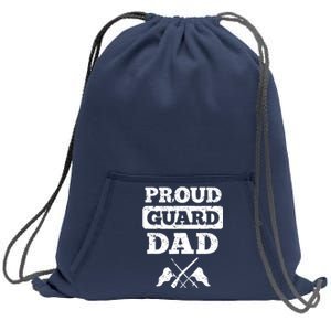 Color Guard Dad Proud Guard Dad Sweatshirt Cinch Pack Bag