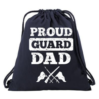 Color Guard Dad Proud Guard Dad Drawstring Bag