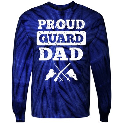 Color Guard Dad Proud Guard Dad Tie-Dye Long Sleeve Shirt