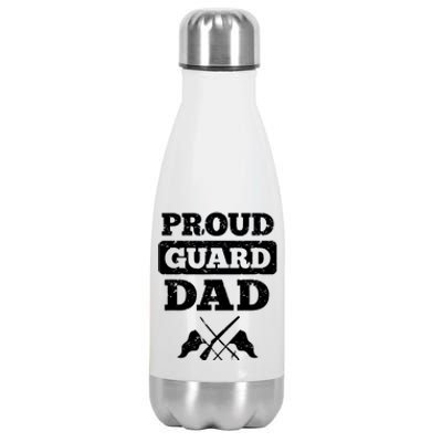 Color Guard Dad Proud Guard Dad Stainless Steel Insulated Water Bottle