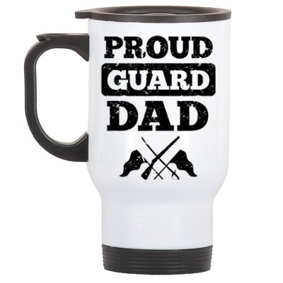 Color Guard Dad Proud Guard Dad Stainless Steel Travel Mug