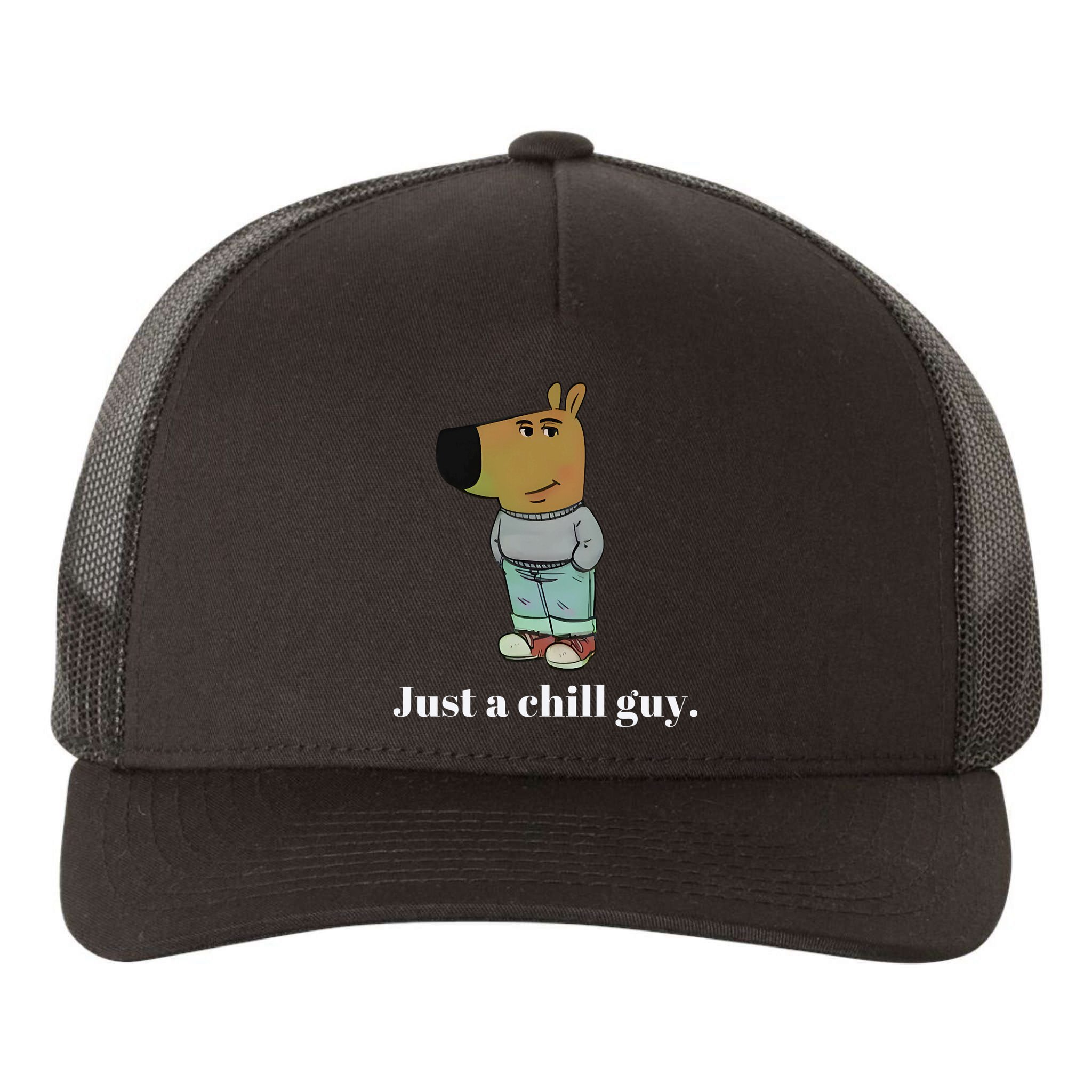 Chill Guy Dog Funny Chill Guy Meme Yupoong Adult 5-Panel Trucker Hat