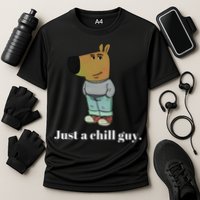 Chill Guy Dog Funny Chill Guy Meme Cooling Performance Crew T-Shirt