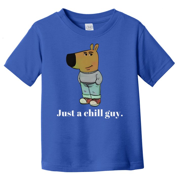 Chill Guy Dog Funny Chill Guy Meme Toddler T-Shirt