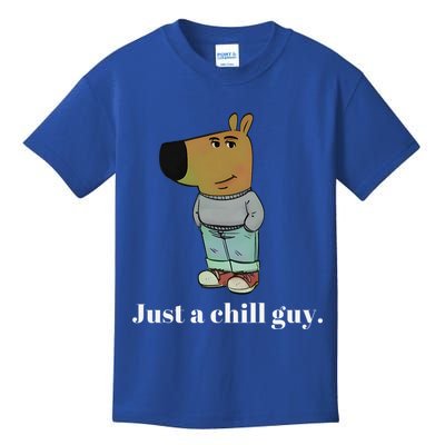 Chill Guy Dog Funny Chill Guy Meme Kids T-Shirt