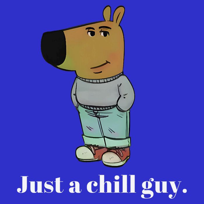 Chill Guy Dog Funny Chill Guy Meme Zip Tote Bag