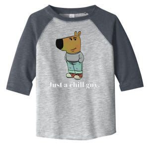 Chill Guy Dog Funny Chill Guy Meme Toddler Fine Jersey T-Shirt