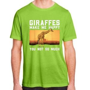 Cute Giraffe Design For Women Adult Safari Giraffe Lover Adult ChromaSoft Performance T-Shirt