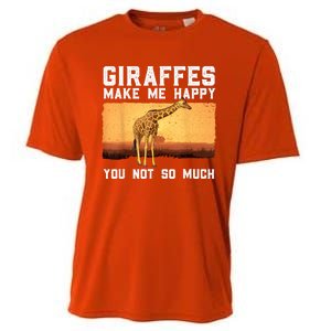 Cute Giraffe Design For Women Adult Safari Giraffe Lover Cooling Performance Crew T-Shirt