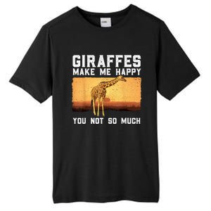 Cute Giraffe Design For Women Adult Safari Giraffe Lover Tall Fusion ChromaSoft Performance T-Shirt