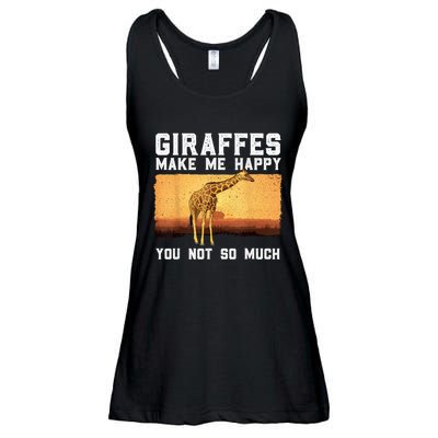 Cute Giraffe Design For Women Adult Safari Giraffe Lover Ladies Essential Flowy Tank