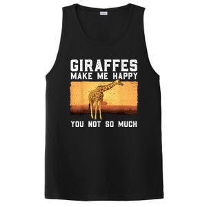 Cute Giraffe Design For Women Adult Safari Giraffe Lover PosiCharge Competitor Tank