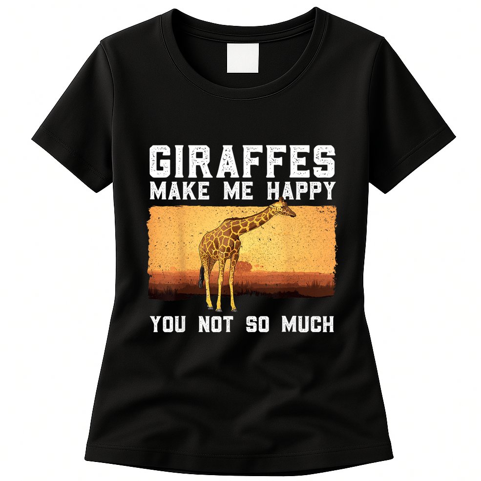 Cute Giraffe Design For Women Adult Safari Giraffe Lover Womens T-Shirt